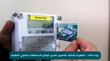 زيادة 45%.. الكهرباء تكشف تفاصيل تعديل فواتير الاستهلاك المنزلي المقبلة